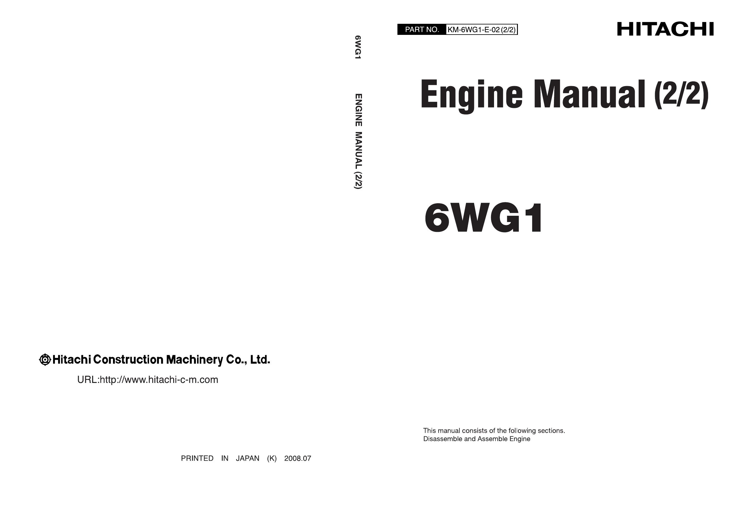 ENGINE MANUAL 6WG1 2-2